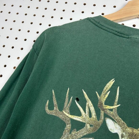 Mossy Oak Field Staff Long Sleeve T Shirt Size Medium‎ Vintage Faded Worn Camo - Picture 3 of 7